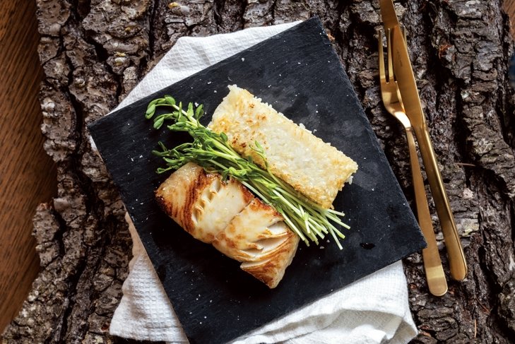 Maple Syrup and Miso Black Cod with Fried Rice